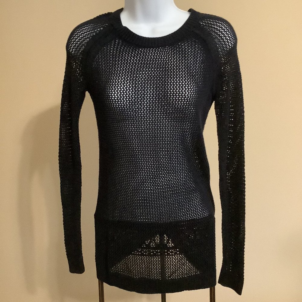 Talbots (Black Label) Navy Blue Knitted Summer Sweater- Size P